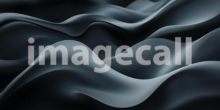 Dark Grey Abstract Waves: Smooth Texture Background