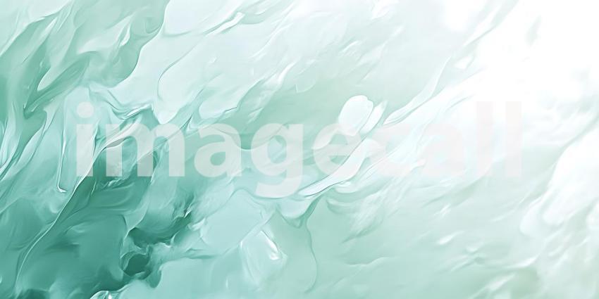 Serene Mint Green Watercolor Texture Background