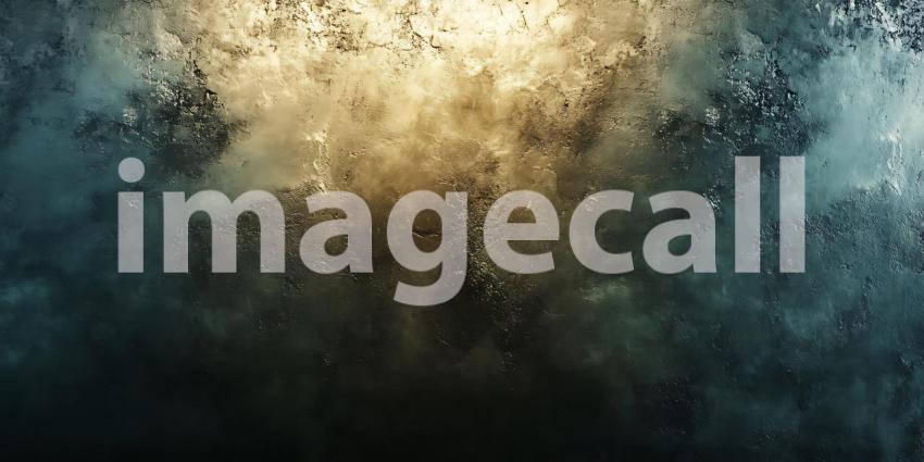 Stunning Abstract Background: Gold and Teal Nebula Texture