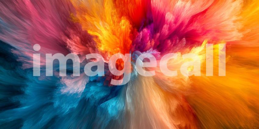 Vibrant Color Explosion Abstract Art Background