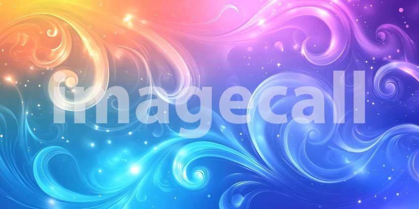 Vibrant Cosmic Swirls Abstract Background Texture