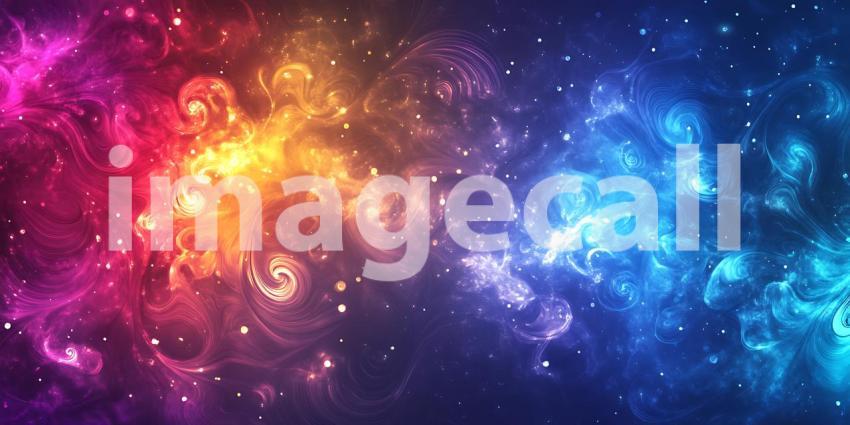 Cosmic Nebula Vibrant Galaxy Background for Design Projects