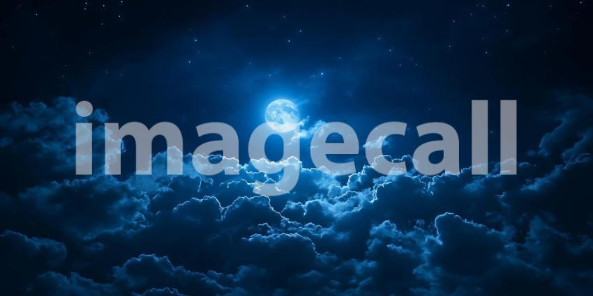 Majestic Full Moon Night Sky A Breathtaking Celestial View