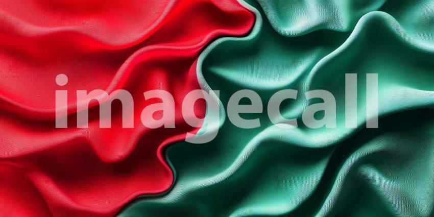 Red and Teal Abstract Texture Vibrant Swirling Design