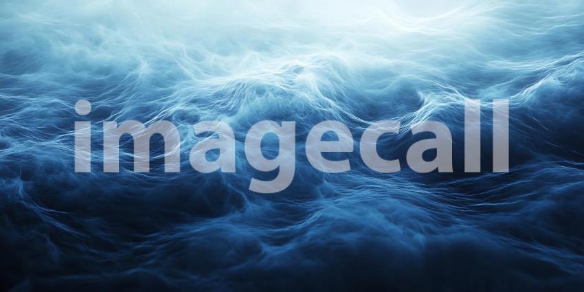 Dark Blue Ocean Waves Texture: Dramatic Water Background