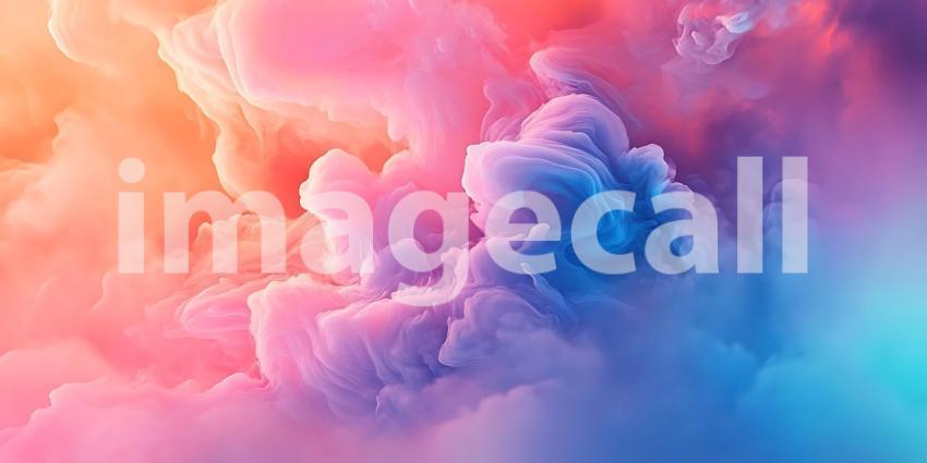 Vibrant Pastel Cloud Background Dreamy Color Palette for Design