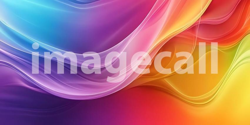 Vibrant Rainbow Abstract Background Colorful Swirls and Hues