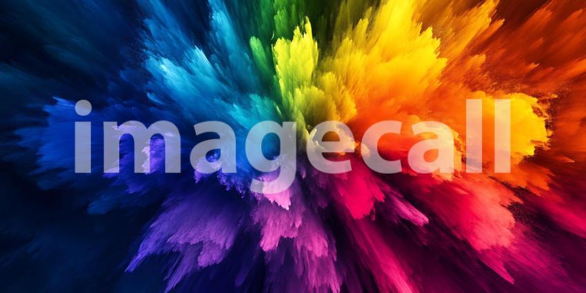Vibrant Rainbow Color Explosion A Spectacular Abstract Backgroun