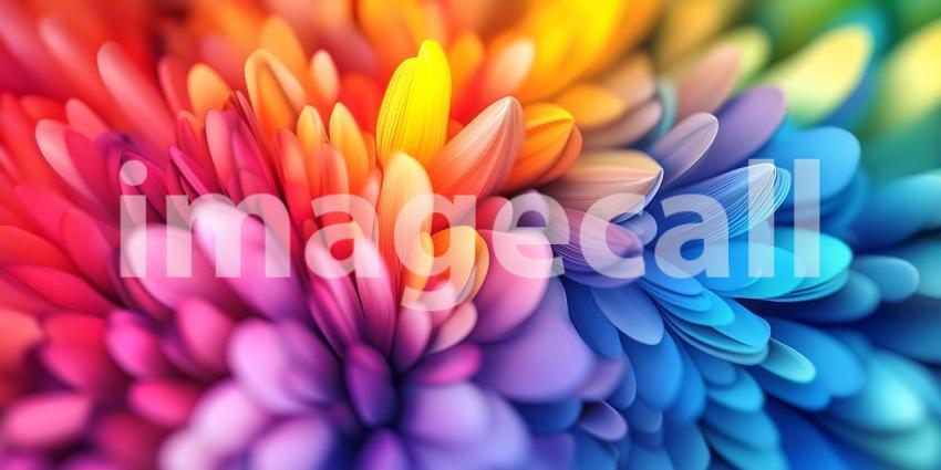 Vibrant Rainbow Color Burst Abstract Art Background Texture