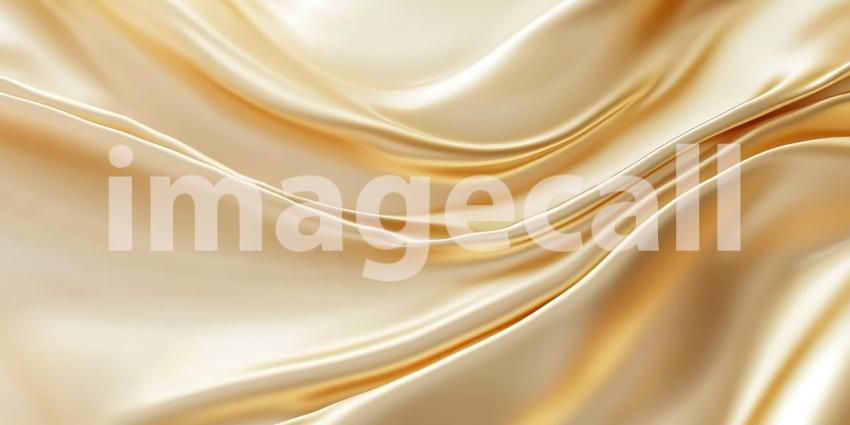 Champagne Silk Fabric Texture Elegant Draped Background