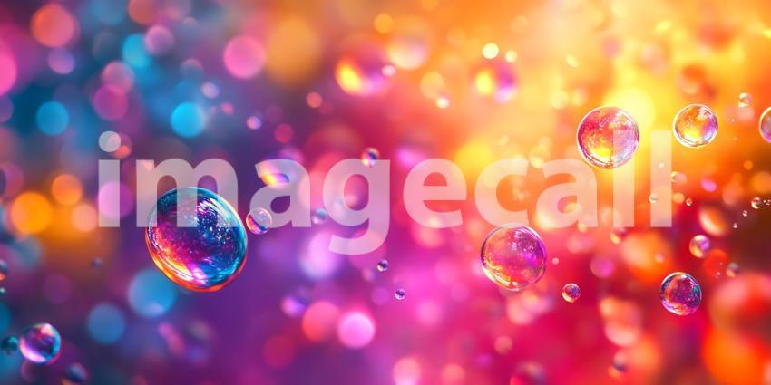 Vibrant Bokeh Colorful Abstract Background