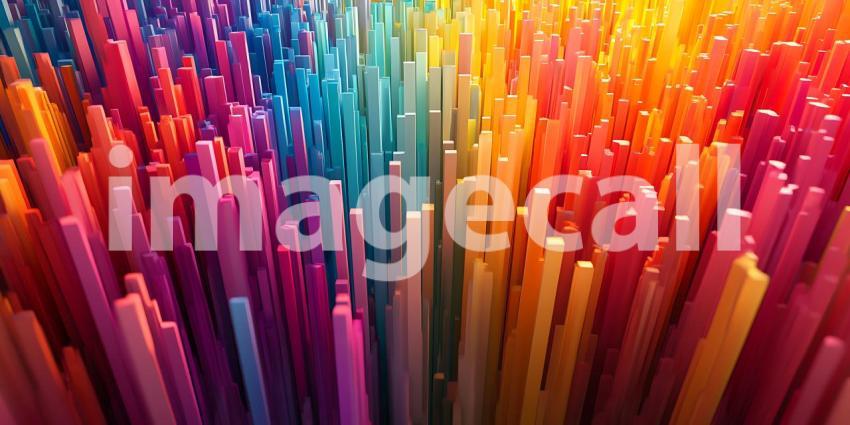 Vibrant Rainbow Hues An Abstract Color Explosion