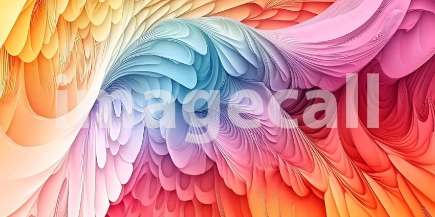 Vibrant Rainbow Abstract Colorful Swirls  Textures