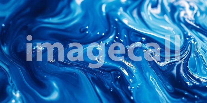 Abstract Blue Swirl Marble Texture Background for Design Project