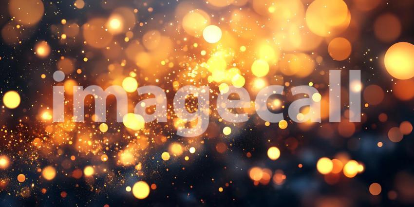 Glowing Particle Background Abstract Light Bokeh Texture