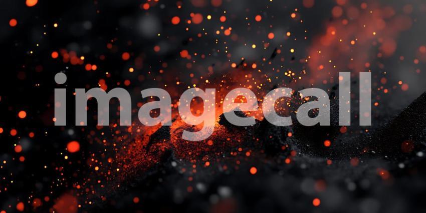 Fiery Nebula Cosmic Dust and Glowing Embers