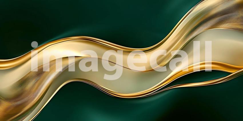 Elegant Gold Wave Abstract Luxurious Design Background
