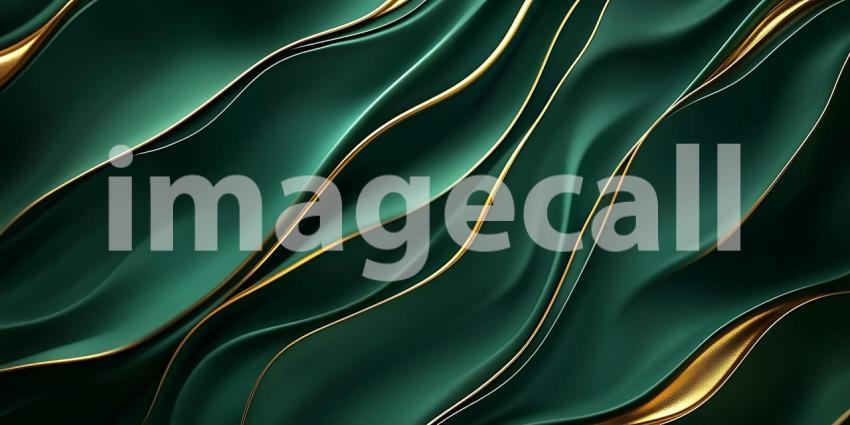 Emerald  Gold Luxurious Abstract Background Texture