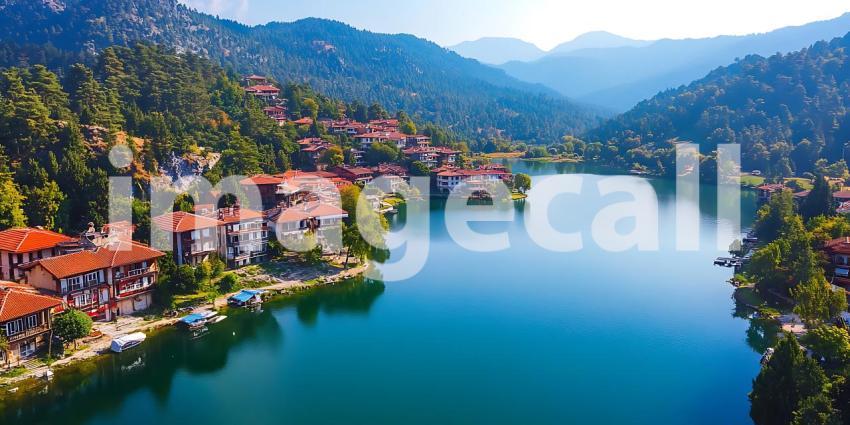Stunning Lake  Hillside Village Panoramic View