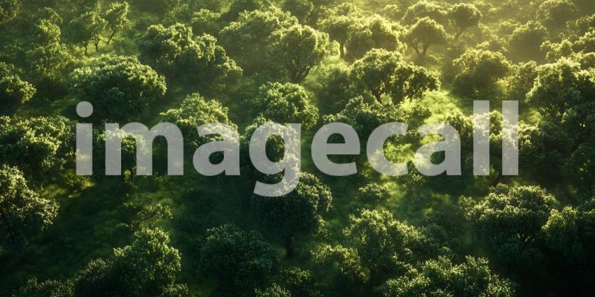 Lush Green Canopy Natures Vibrant Texture