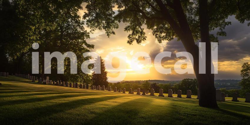 Majestic Sunset Landscape Serene Nature Photography