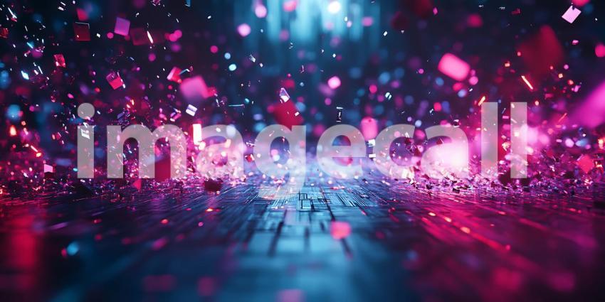 Vibrant Particle Show Abstract Background for Design