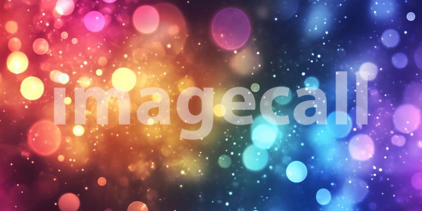Colorful Abstract Bokeh Background Vibrant Lights and Sparkle Te