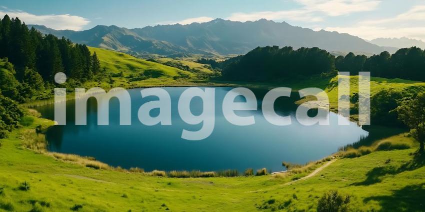 Stunning Serene Lake Picturesque Landscape Photography