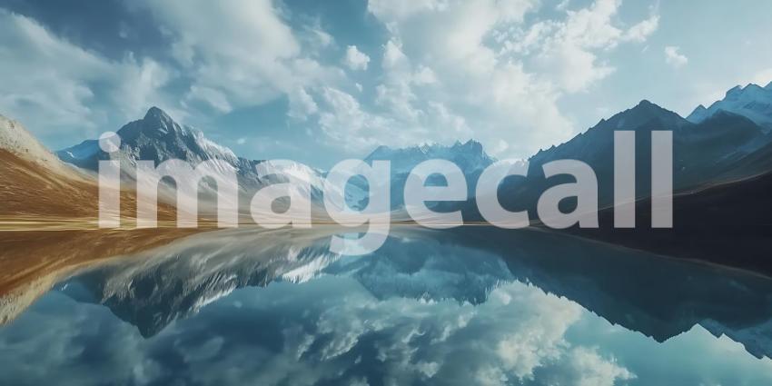 Majestic Mountain Reflection A Serene Landscape