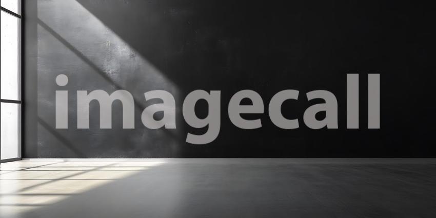 Dramatic Light and Shadow on Concrete Architectural Background