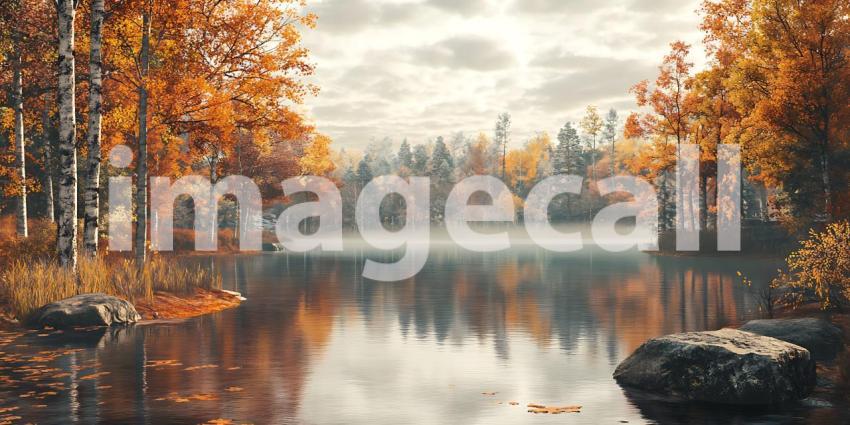 Autumn Lake Scenic Fall Landscape Photography