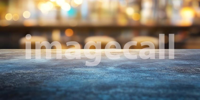 Bar Counter Texture Blurry Background of Bottles  Glasses