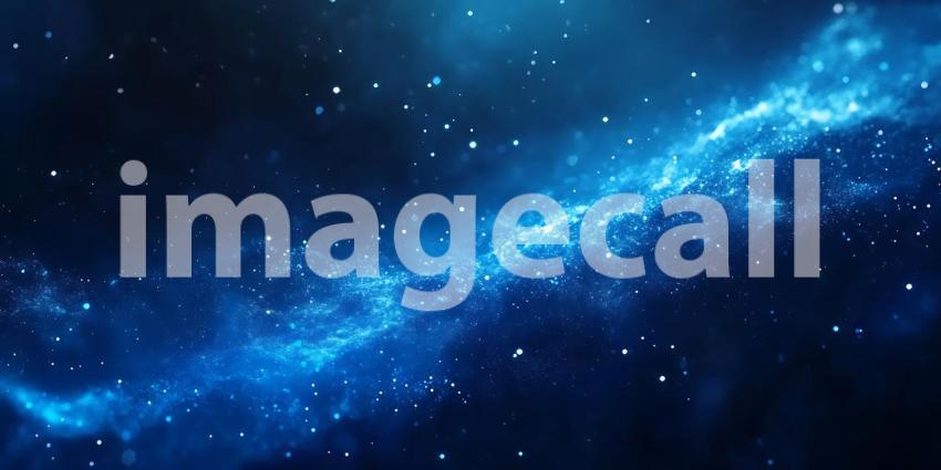 Cosmic Nebula Blue Space Background Texture