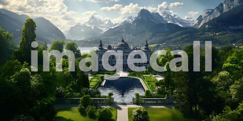 Mountain Estate Stunning Lake  Alps View