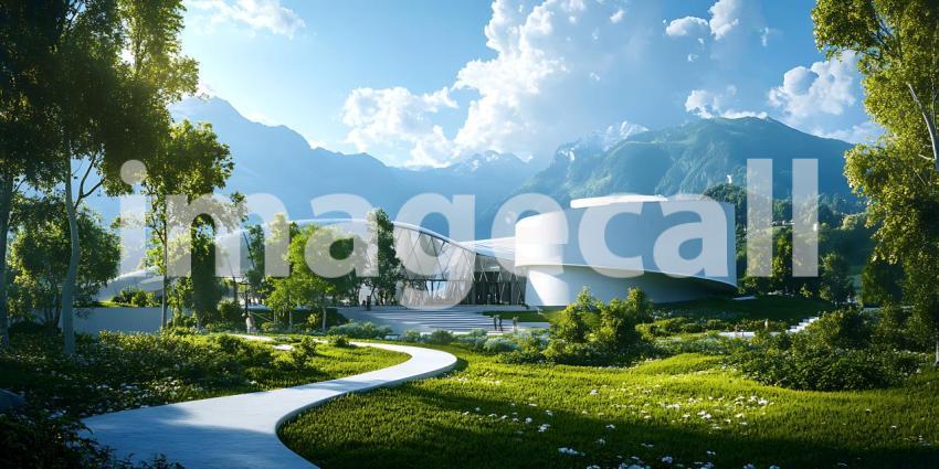 Serene Mountain Retreat A Picturesque Landscape