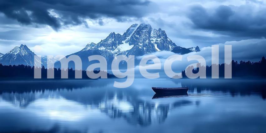 Stunning Mountain Lake Reflection A Serene Landscape