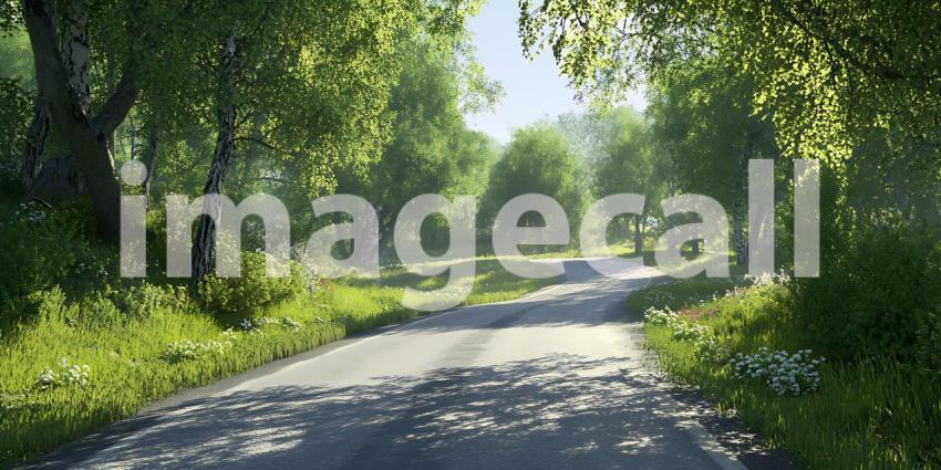 Stunning Nature Photography Sunlit Path Through Lush Green Fores