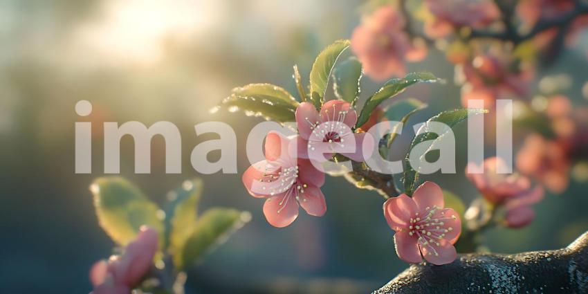 Soft Focus Spring Blossom Photography Delicate Pink Flowers in S