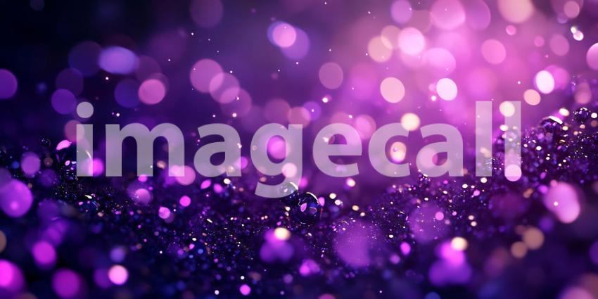Purple Glitter Background Sparkling Bokeh Texture