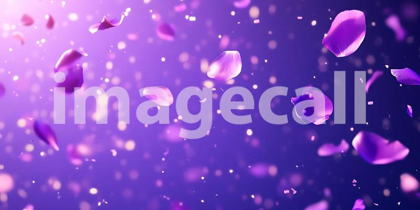 Purple Petals A Stunning Background of Falling Flower Petals