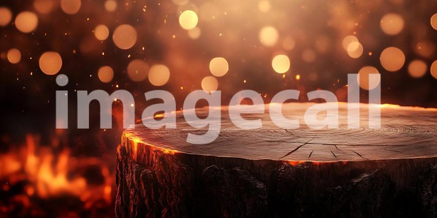 Fiery Ember Texture Glowing Background with Dramatic Lighting