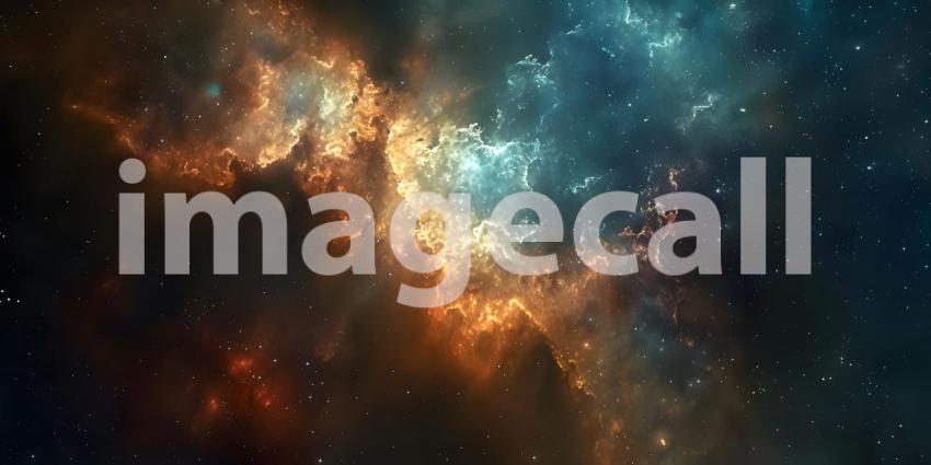 Beautiful galaxy and nebula in the sky background
