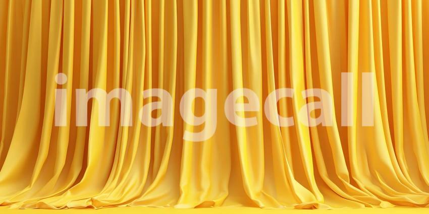 Golden Yellow Fabric Drape Texture Background for Design Project