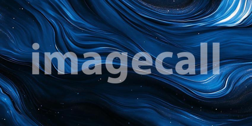 Stunning Deep Blue Abstract Background Celestial Waves Texture