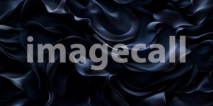 Midnight Bloom Abstract Dark Blue Floral Texture