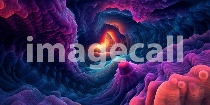 Cosmic Nebula Vibrant Galaxy Art  Abstract Space Background
