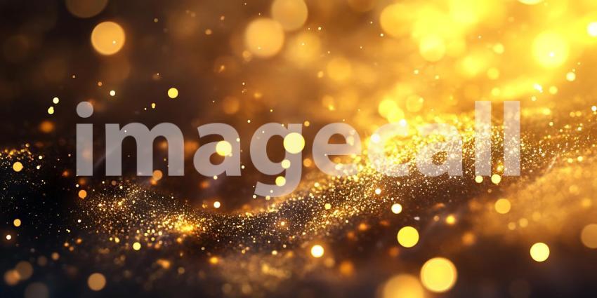Golden Glitter Luxurious Sparkling Background