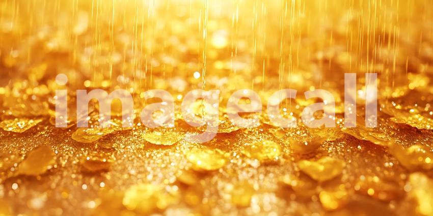 Golden Radiance A Luxurious Abstract Texture