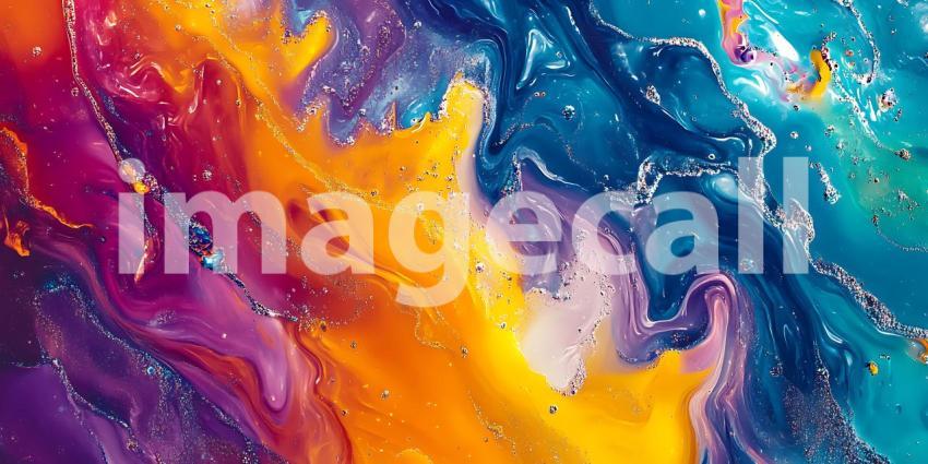 Vibrant Color Swirl Abstract Art Background Texture for Design P