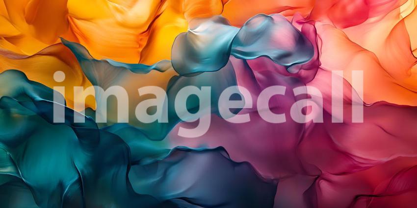 Vibrant Hues Abstract Art Featuring a Spectrum of Colors